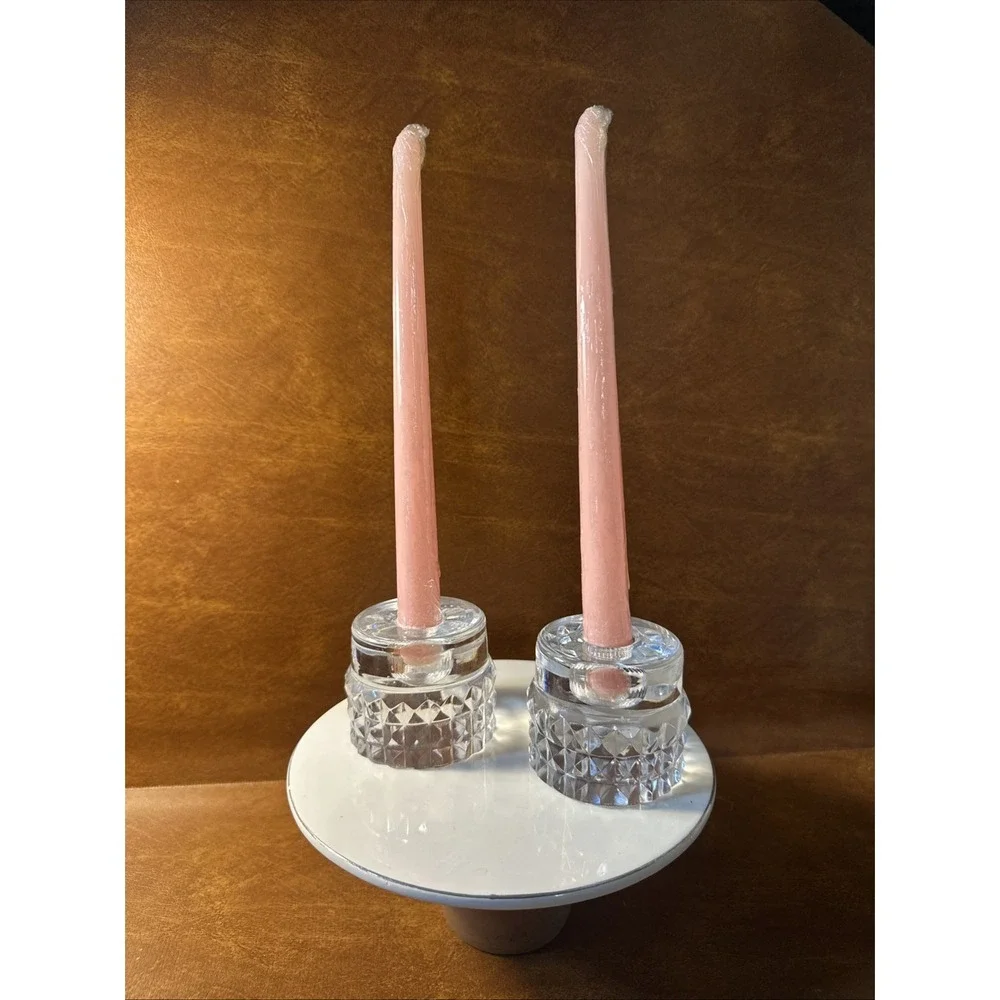 Vtg Orrefors crystal candle holder Ingeorg Lundin swedish 